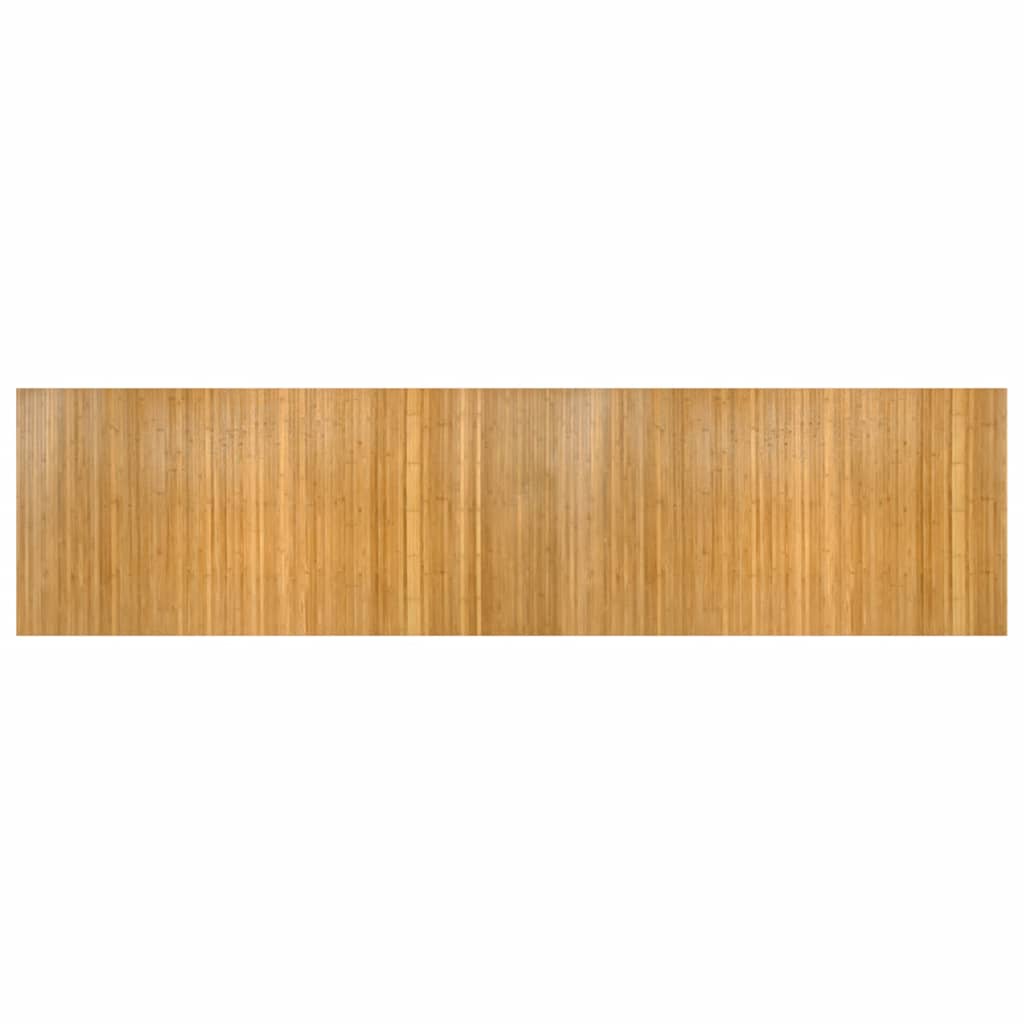 Tappeto Rettangolare Naturale 100x400 cm in Bambù