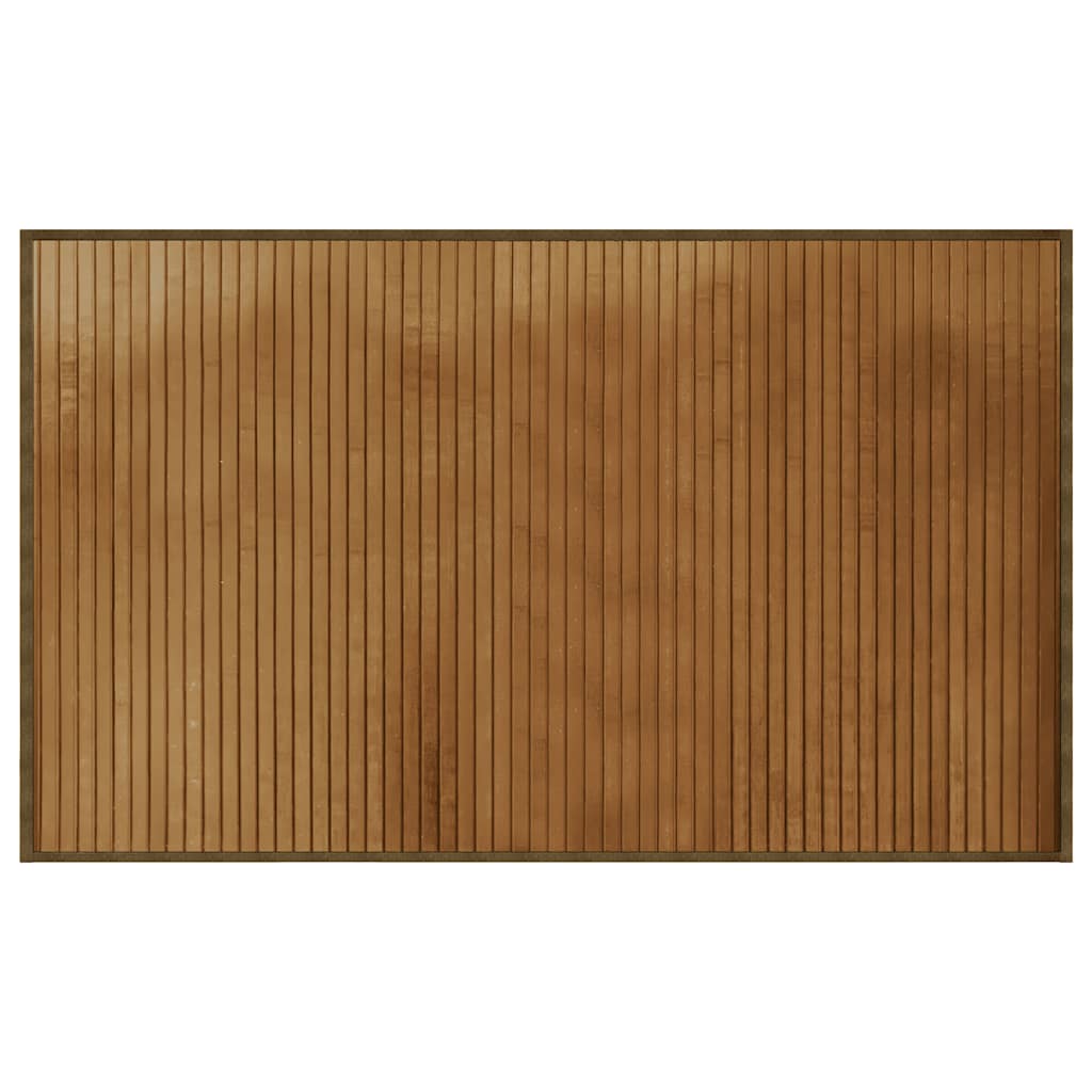 Tappeto Rettangolare Marrone 60x100 cm in Bambù