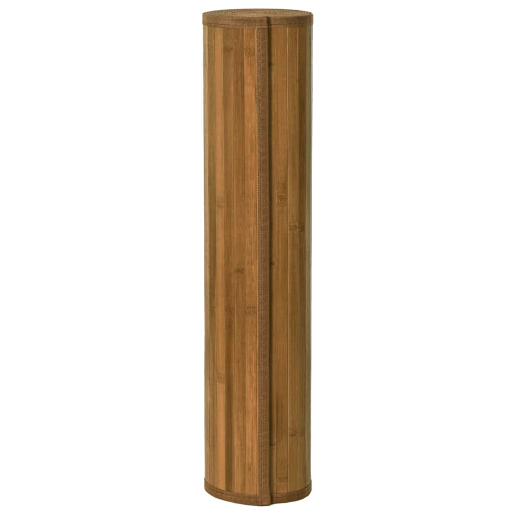 Tappeto Rettangolare Marrone 60x100 cm in Bambù