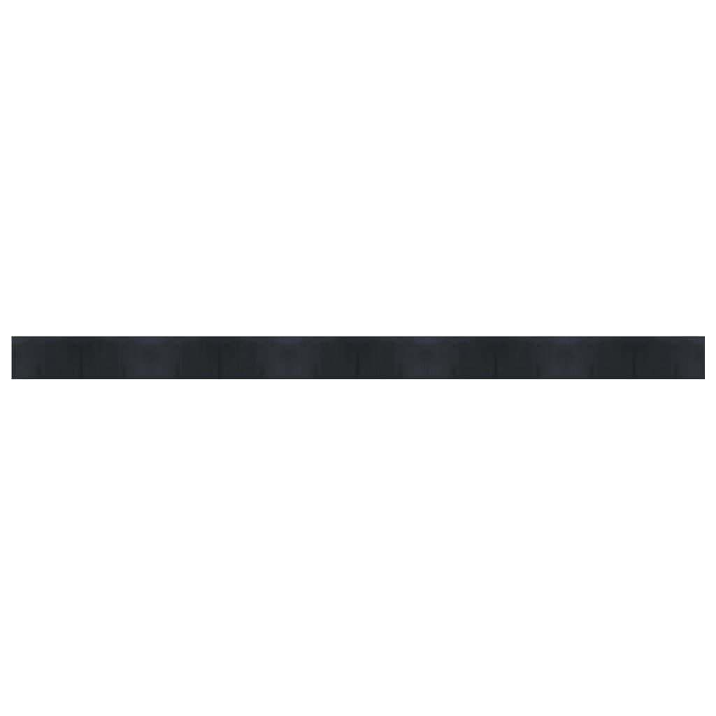 Tappeto Rettangolare Nero 60x1000 cm in Bambù