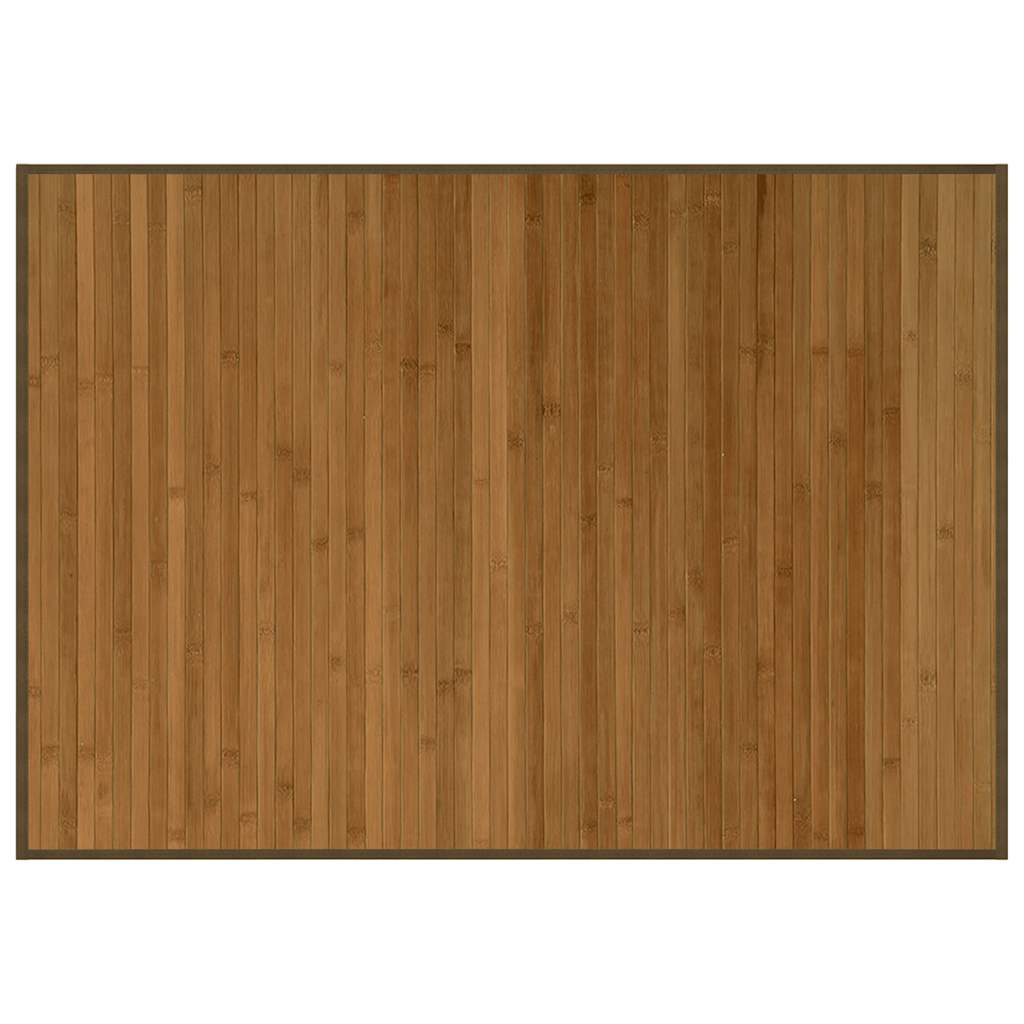 Tappeto Rettangolare Marrone 70x100 cm in Bambù
