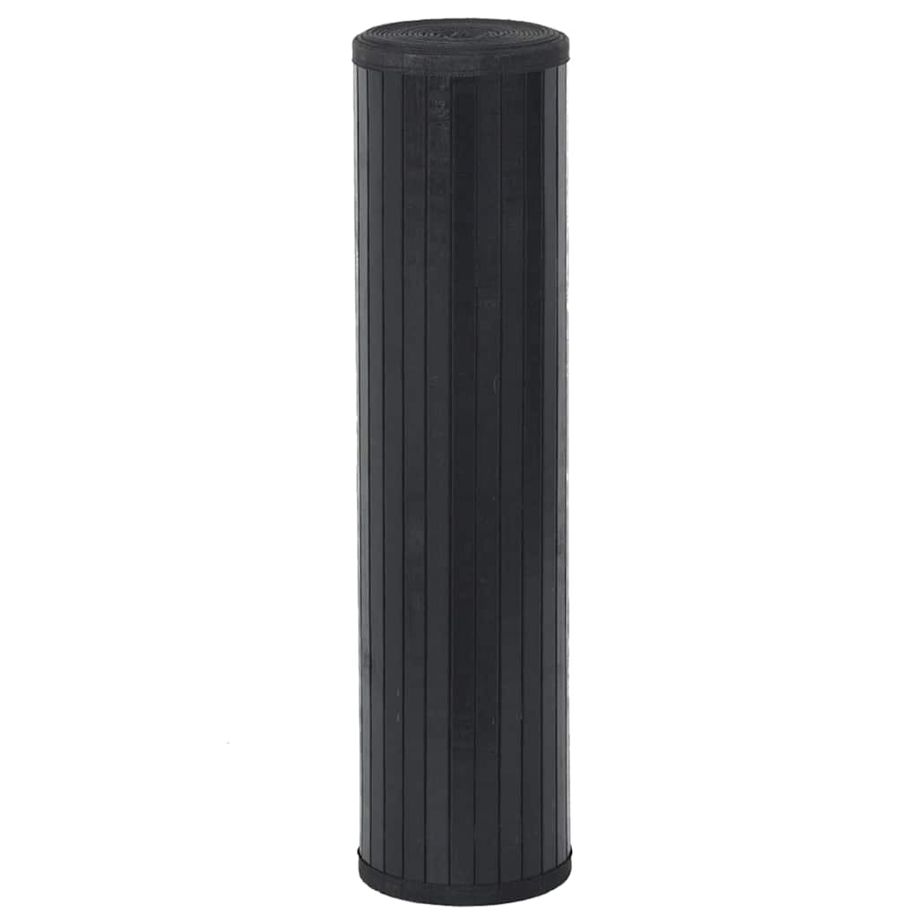 Tappeto Rettangolare Nero 70x200 cm in Bambù
