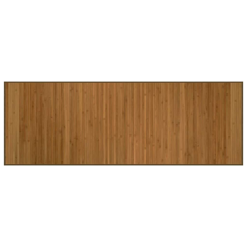 Tappeto Rettangolare Marrone 70x200 cm in Bambù