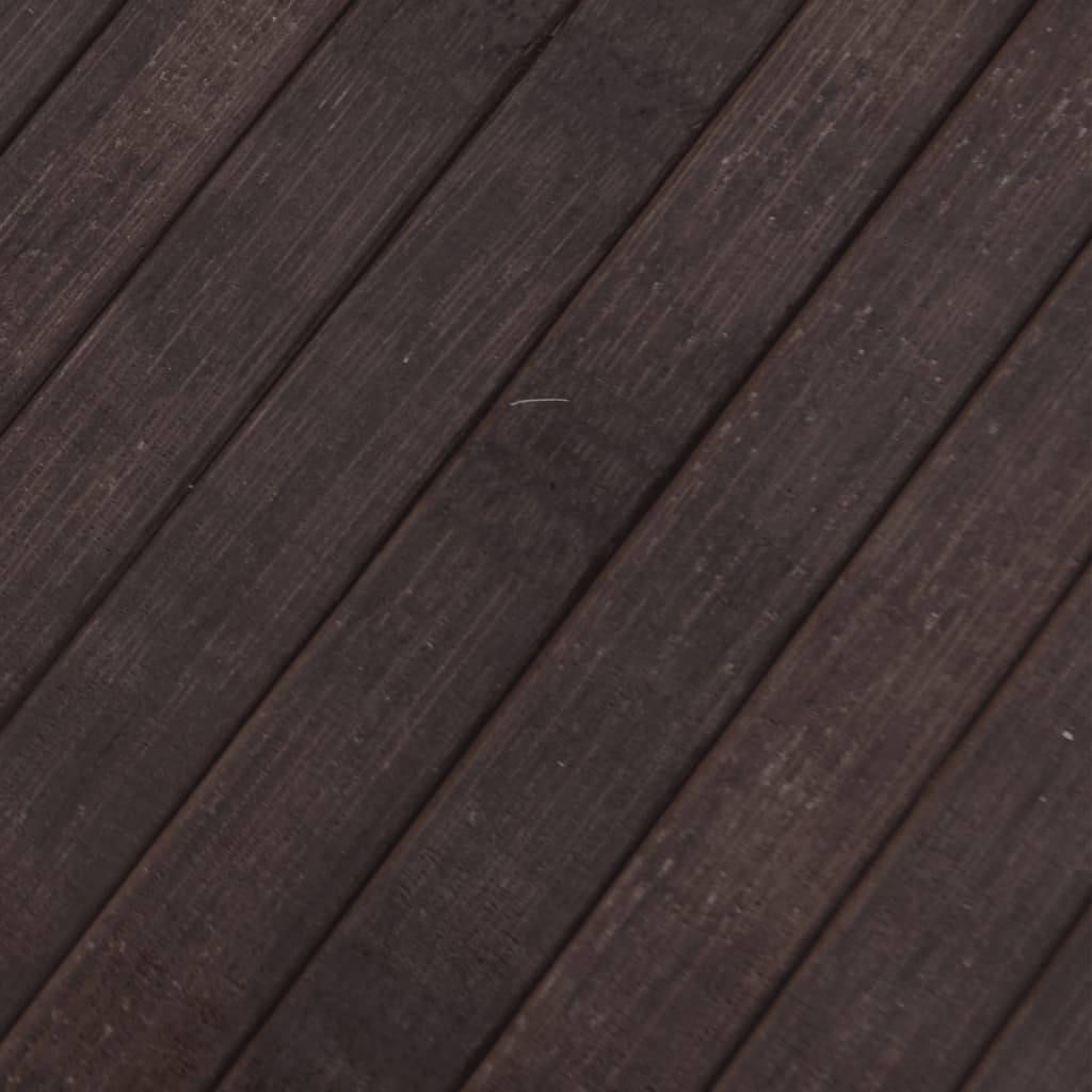 Tappeto Rettangolare Marrone Scuro 70x200 cm in Bambù
