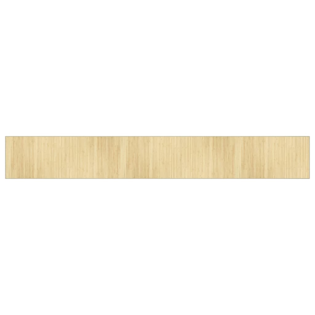 Tappeto Rettangolare Natura Chiaro 70x500 cm in Bambù
