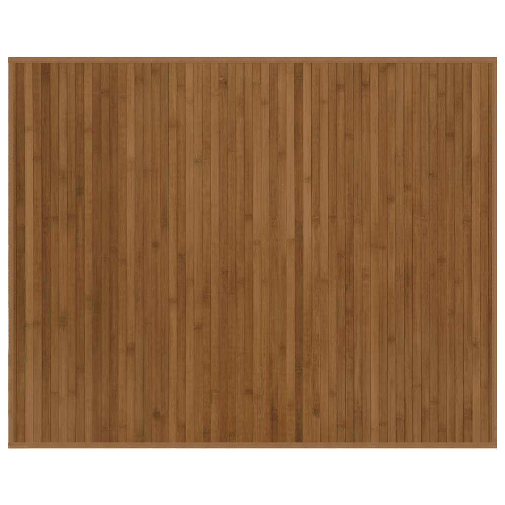 Tappeto Rettangolare Marrone 80x100 cm in Bambù