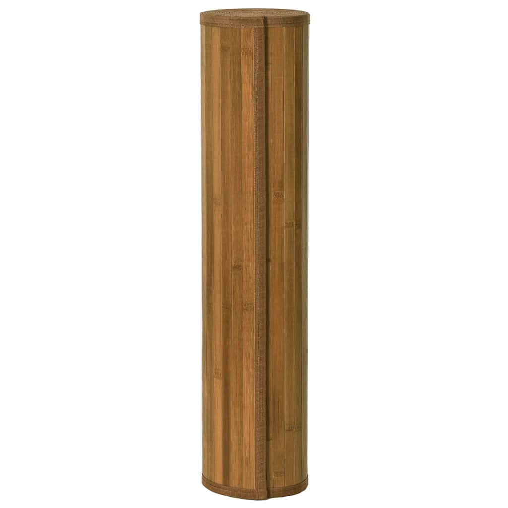 Tappeto Rettangolare Marrone 80x100 cm in Bambù