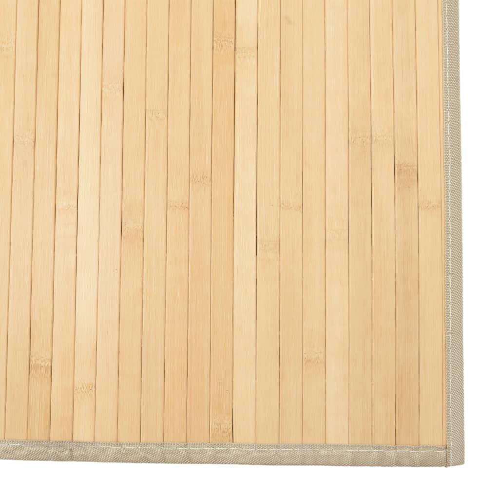 Tappeto Rettangolare Natura Chiaro 80x100 cm in Bambù