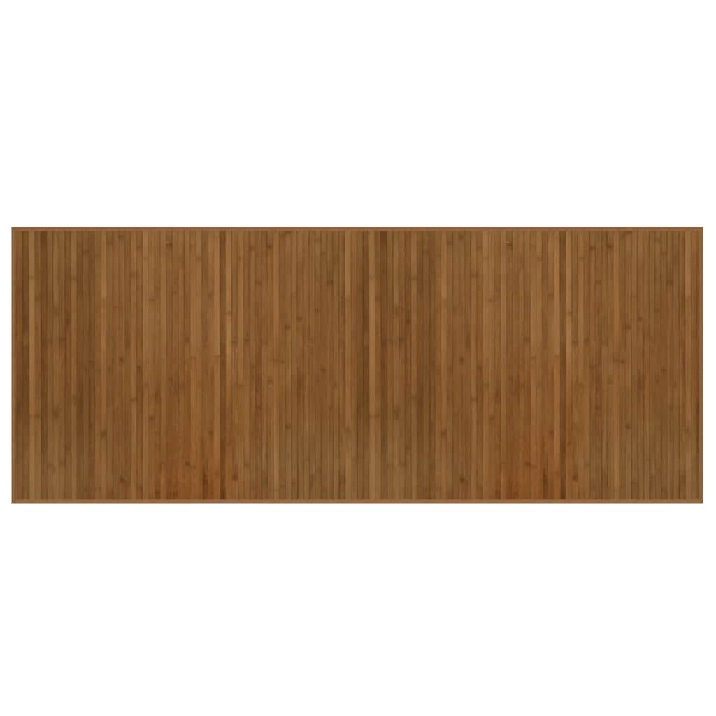 Tappeto Rettangolare Marrone 80x200 cm in Bambù