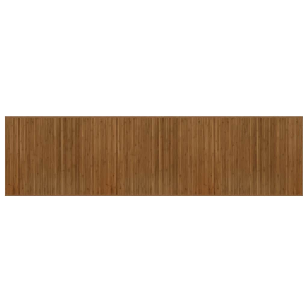 Tappeto Rettangolare Marrone 80x300 cm in Bambù