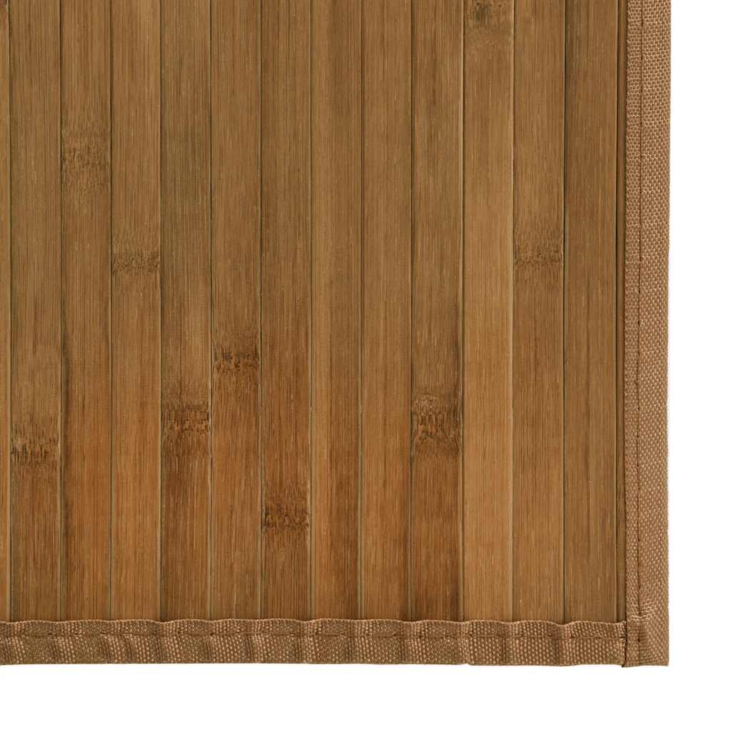 Tappeto Rettangolare Marrone 80x300 cm in Bambù