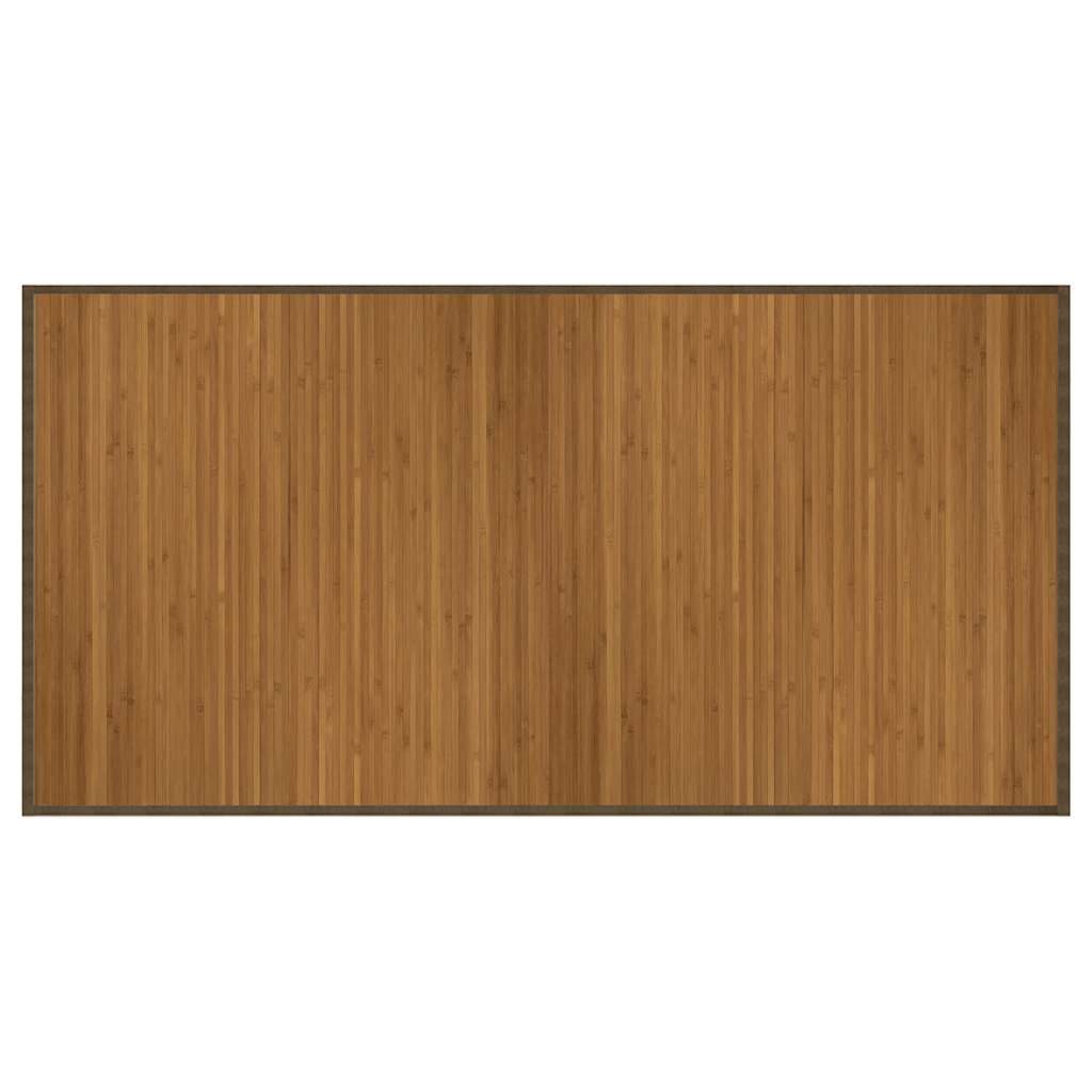 Tappeto Rettangolare Marrone 100x200 cm in Bambù
