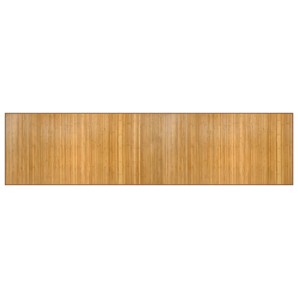 Tappeto Rettangolare Naturale 100x400 cm in Bambù