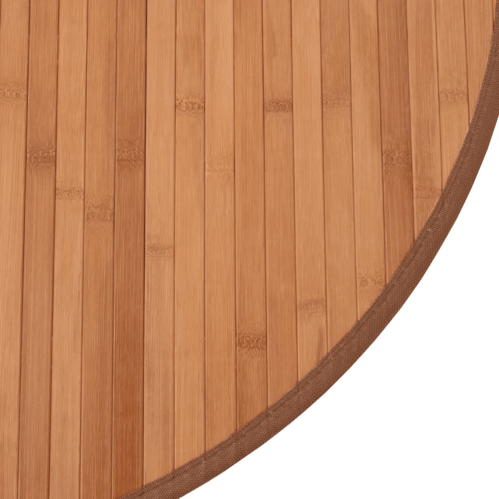 Tappeto Rotondo Naturale 60 cm in Bambù