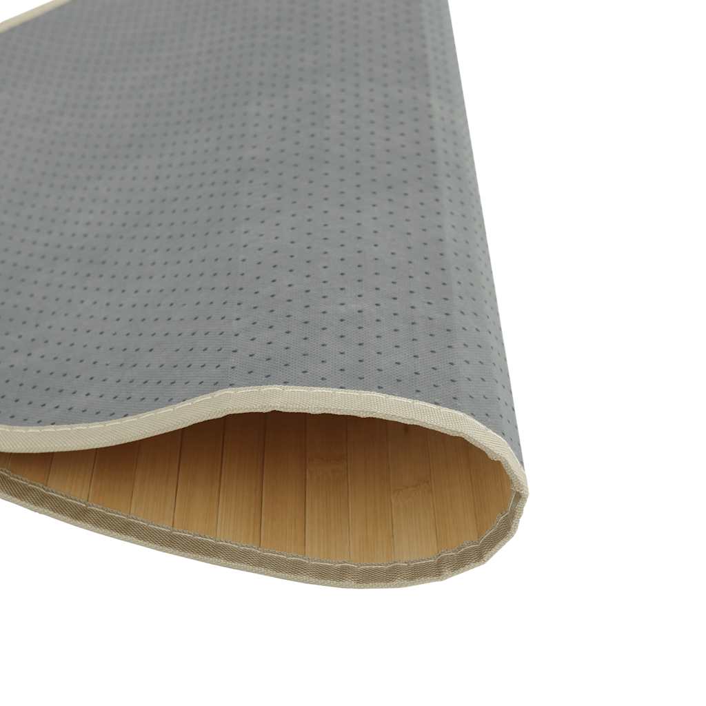 Tappeto Rotondo Naturale Chiaro 60 cm in Bambù