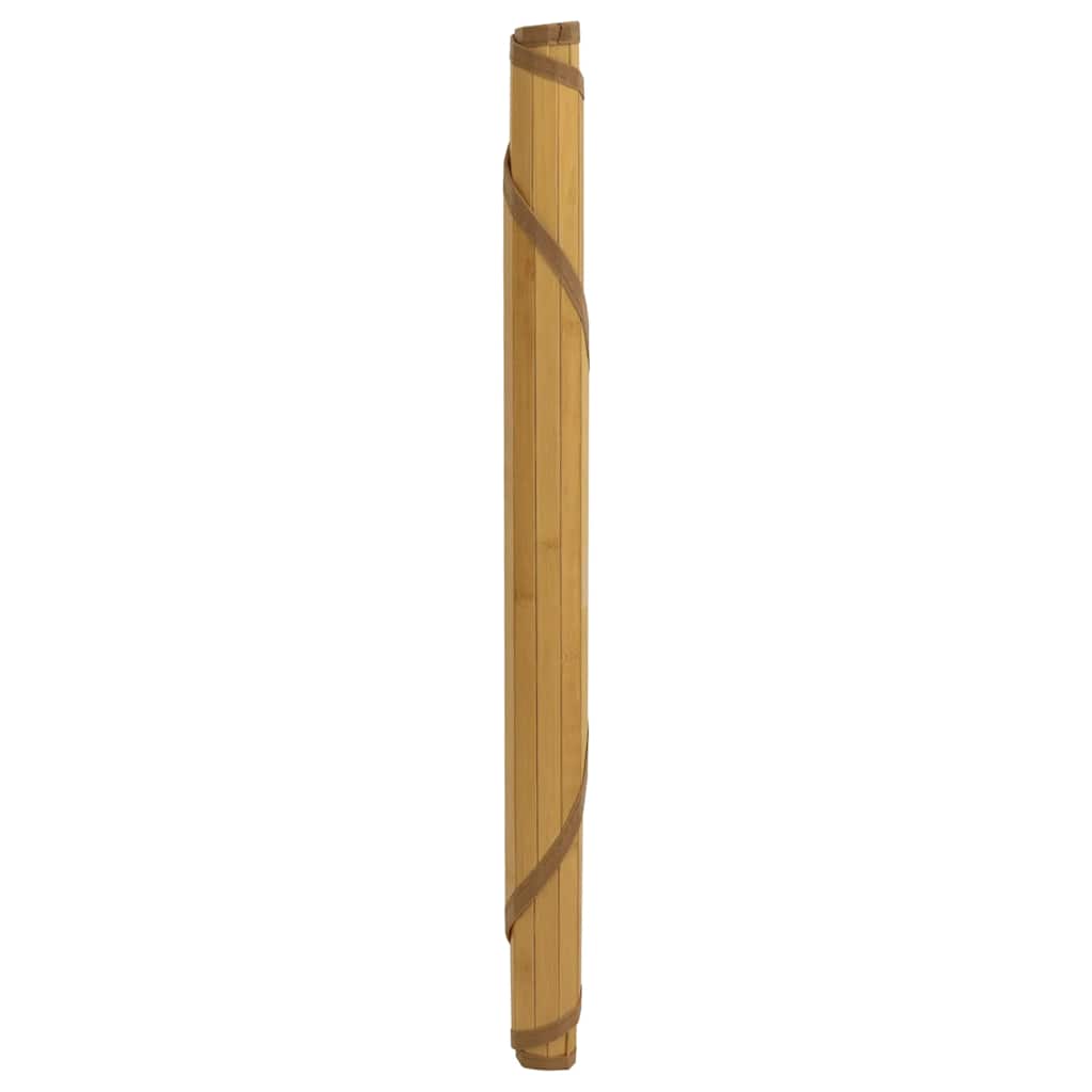 Tappeto Rotondo Naturale 80 cm in Bambù
