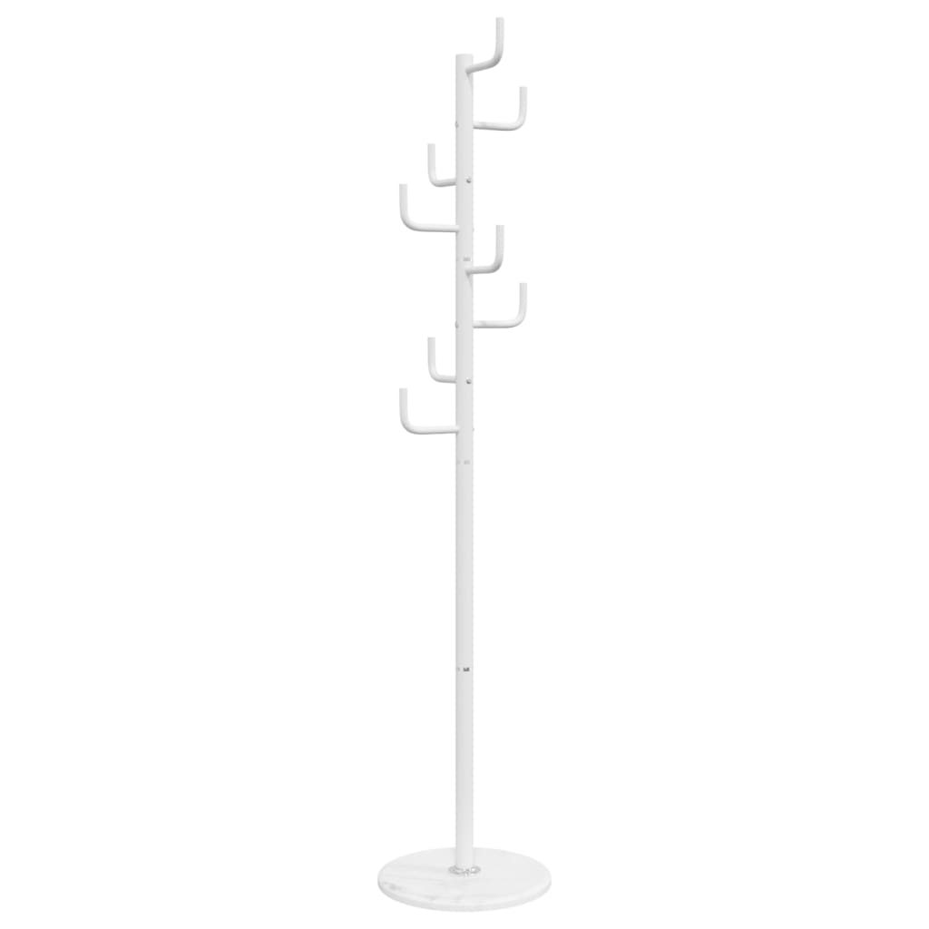 Appendiabiti Bianco 183 cm in Ferro Verniciato a Polvere