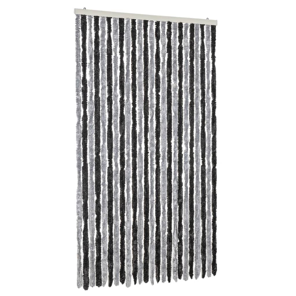 Tenda Antimosche Grigia e Nera 100x200 cm in Ciniglia