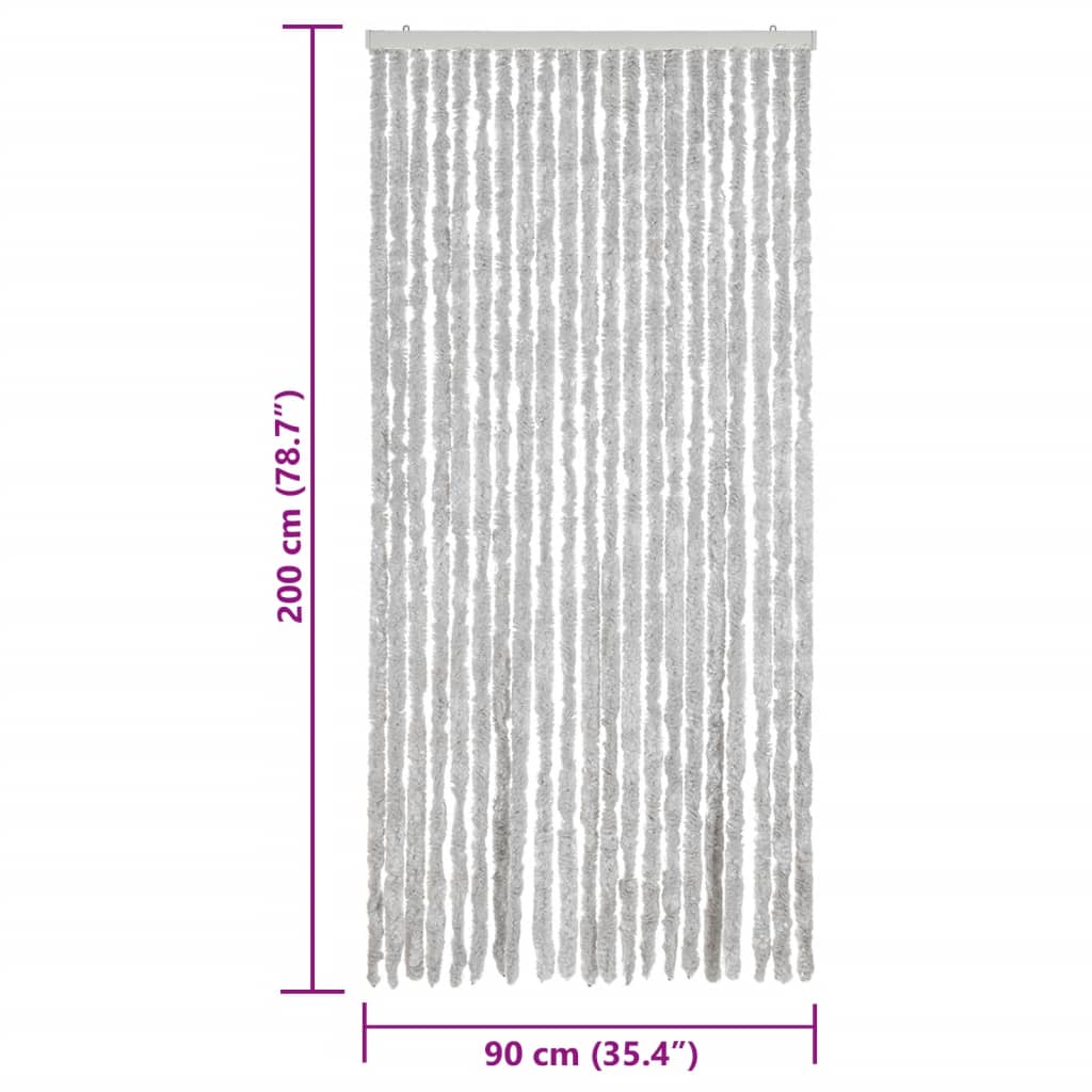 Tenda Antimosche Grigia 90x200 cm in Ciniglia