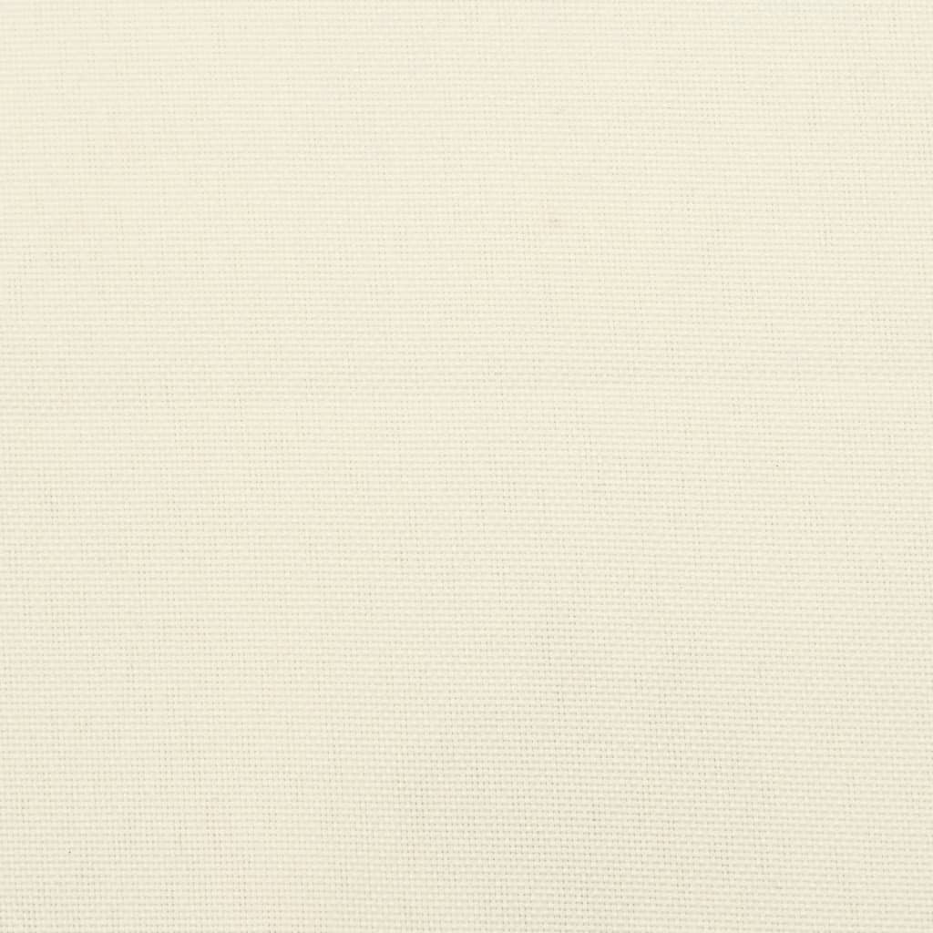 Cuscini per Sedia con Schienale Alto 4 pz Crema Tessuto Oxford