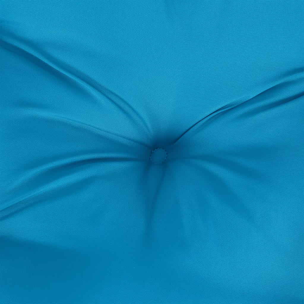Cuscini Sedia con Schienale Alto 2 pz Blu Chiaro Tessuto Oxford