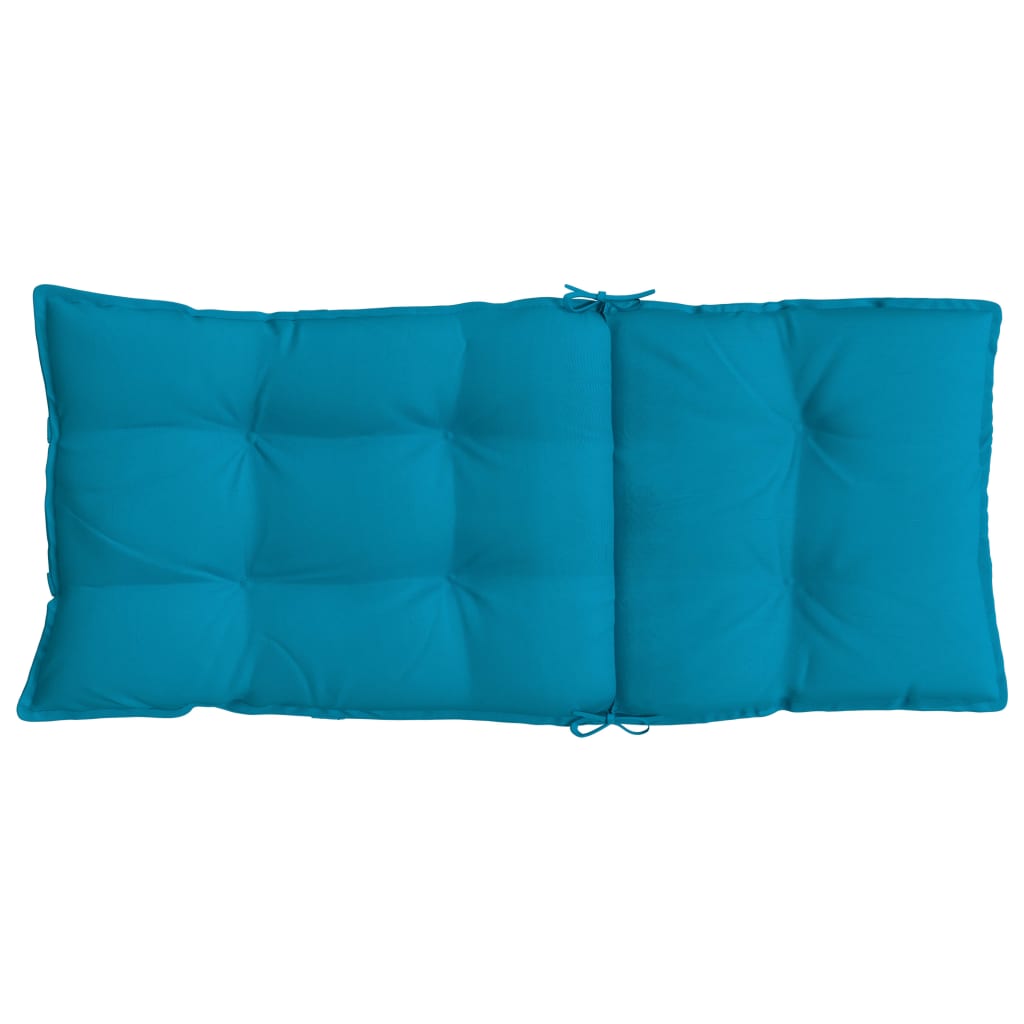 Cuscini Sedia con Schienale Alto 6 pz Blu Chiaro Tessuto Oxford