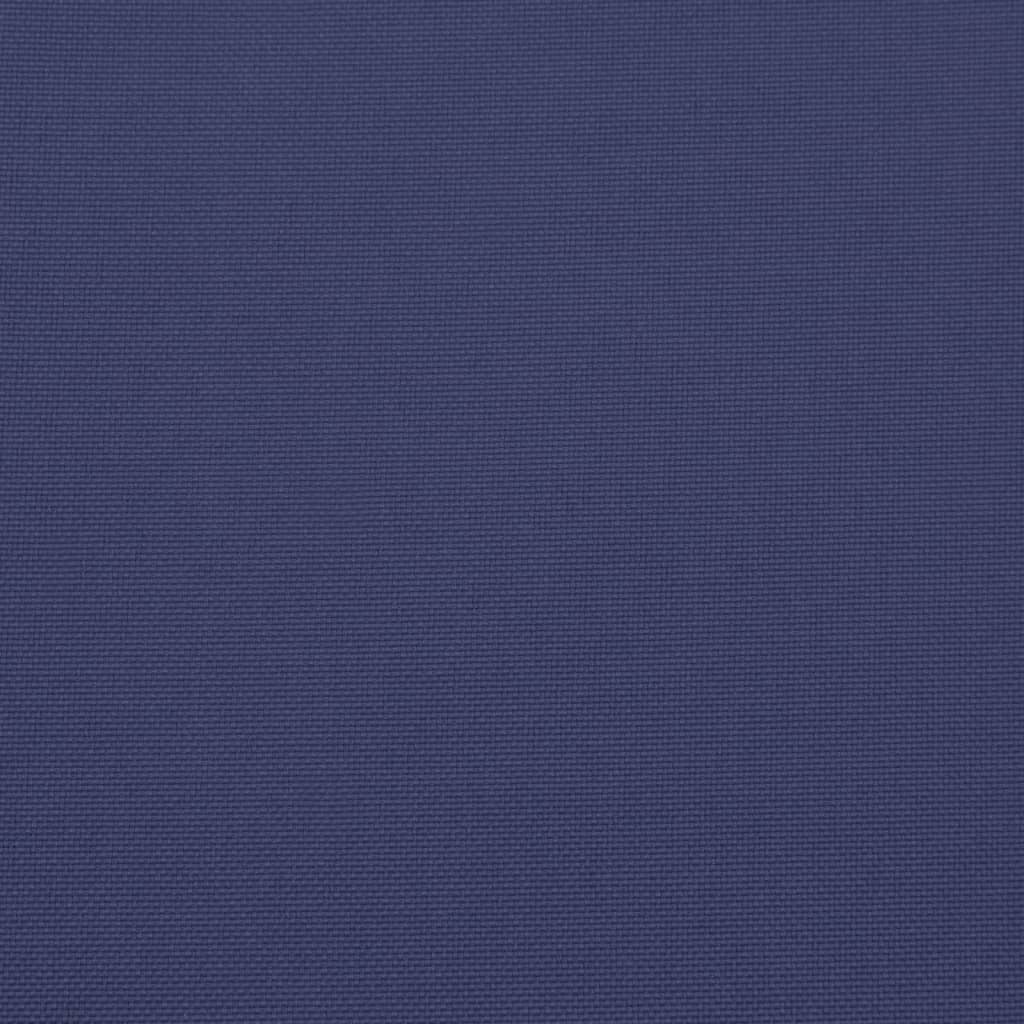 Cuscini Sedia Schienale Alto 2 pz Blu Marino in Tessuto Oxford
