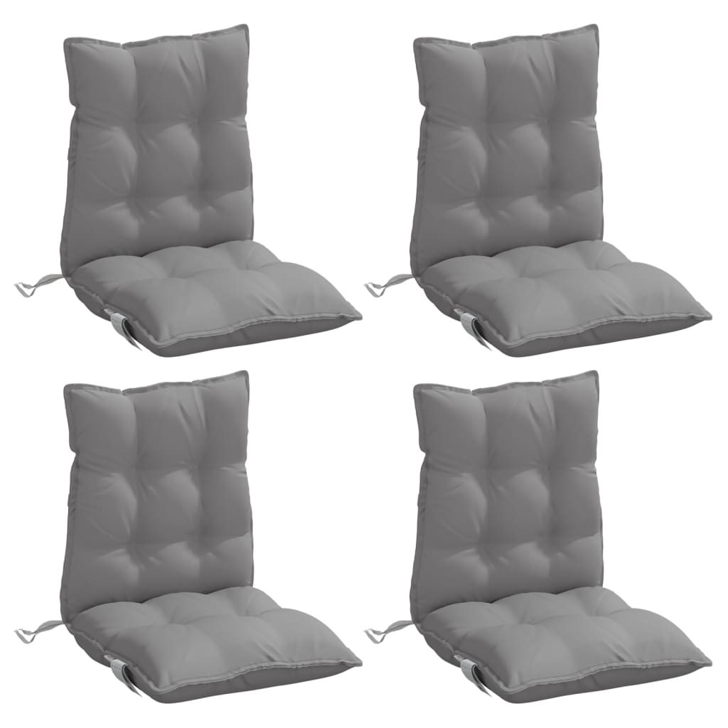 Cuscino da Esterno 4 pz Grigio 100 x 50 x 7 cm