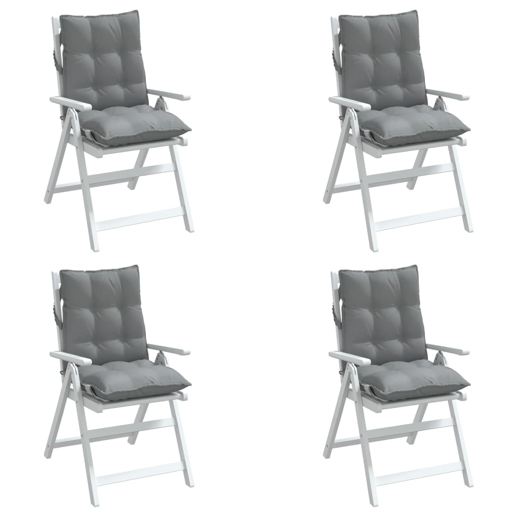 Cuscino da Esterno 4 pz Grigio 100 x 50 x 7 cm