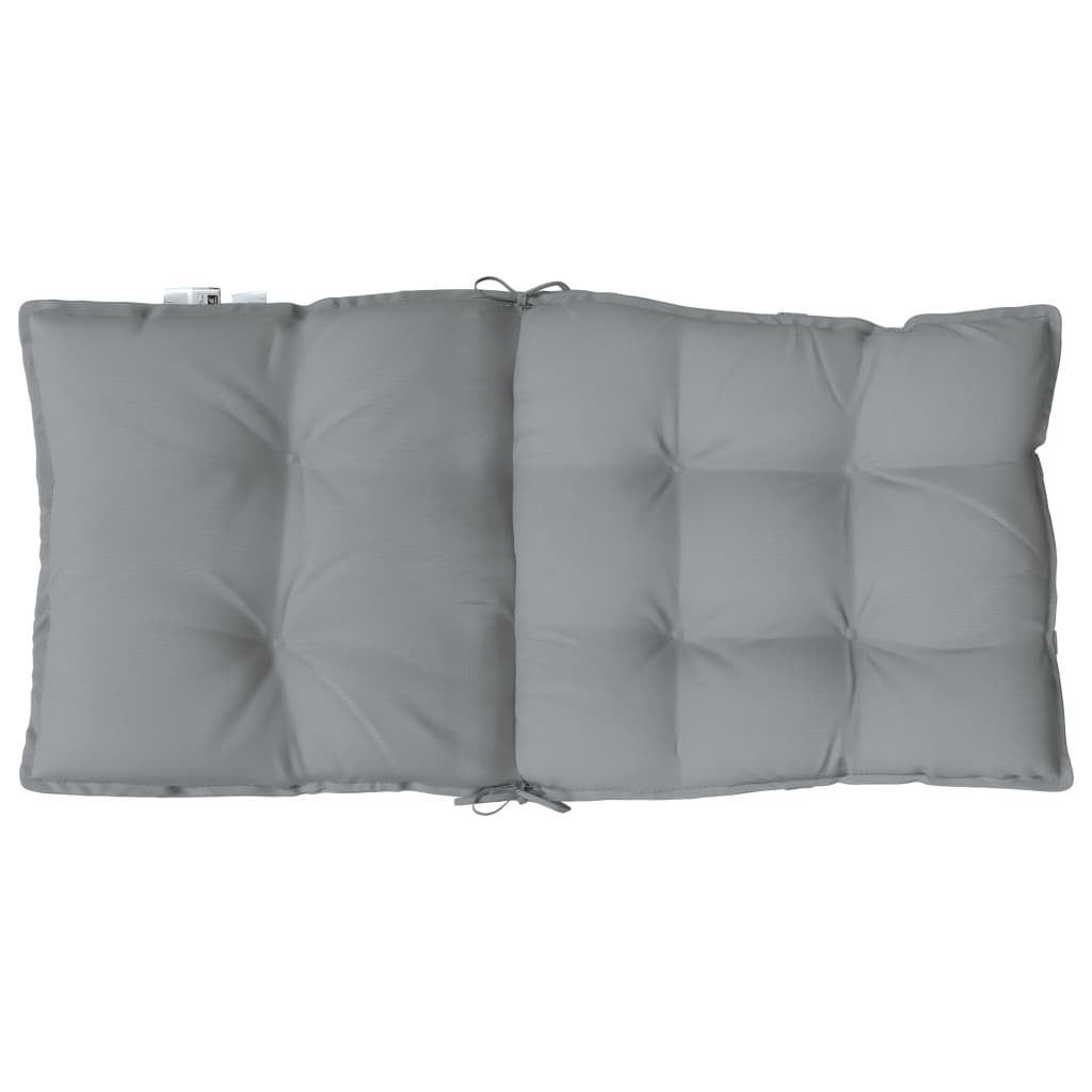 Cuscino da Esterno 4 pz Grigio 100 x 50 x 7 cm