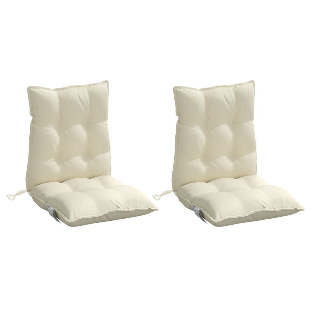 Cuscino da Esterno 2 pz Crema 100 x 50 x 7 cm