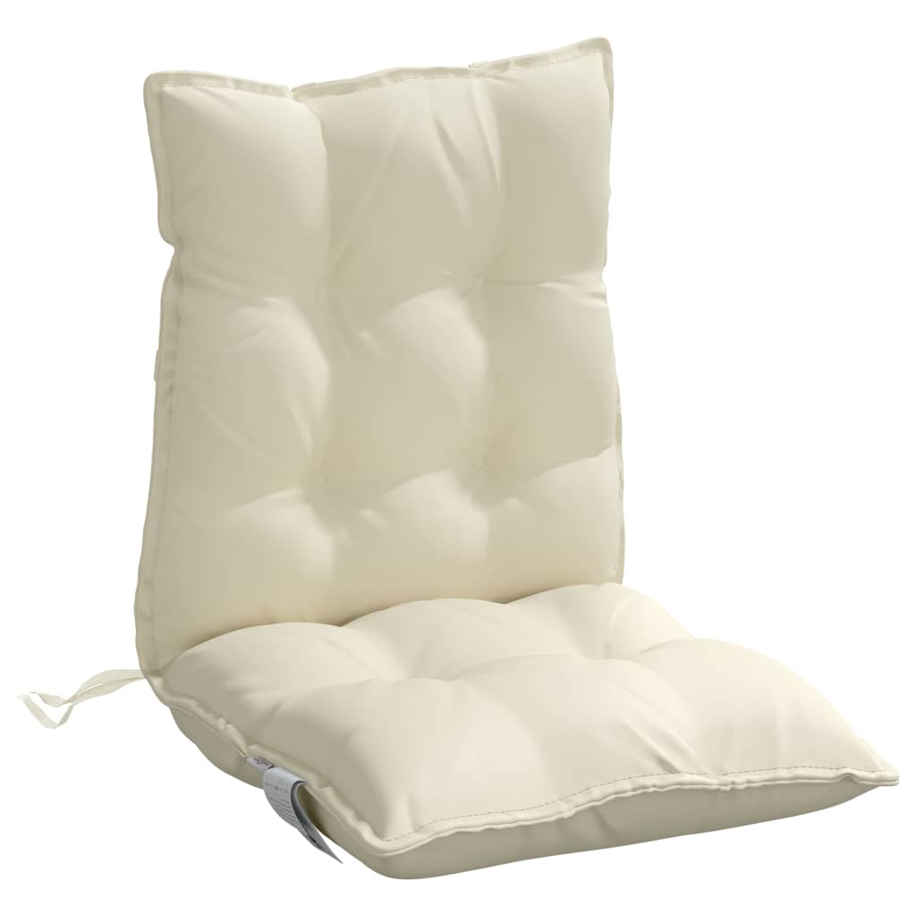 Cuscino da Esterno 2 pz Crema 100 x 50 x 7 cm