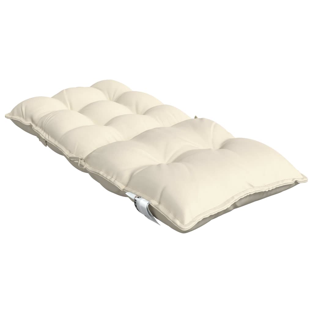 Cuscino da Esterno 2 pz Crema 100 x 50 x 7 cm