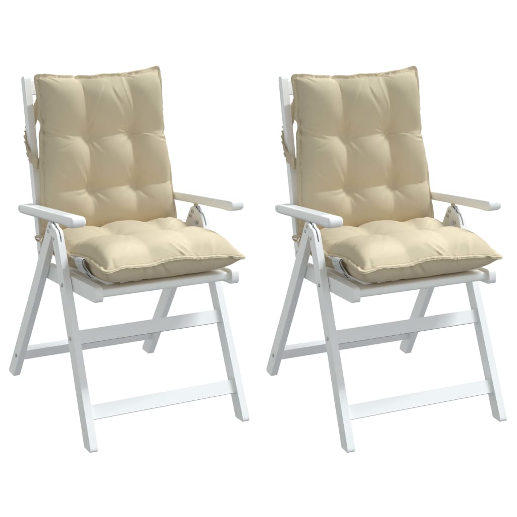 Cuscino da Esterno 2 pz Beige 100 x 50 x 7 cm