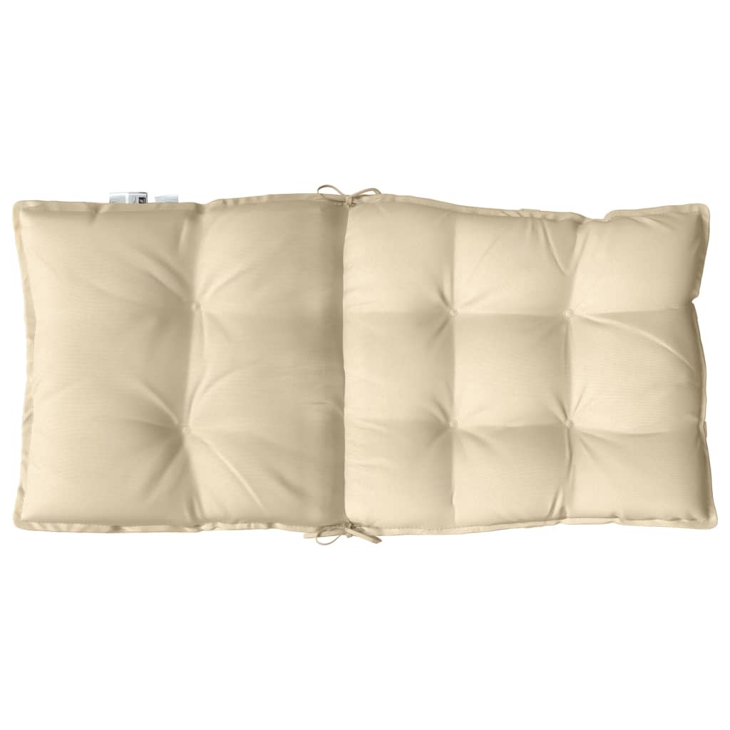 Cuscino da Esterno 2 pz Beige 100 x 50 x 7 cm