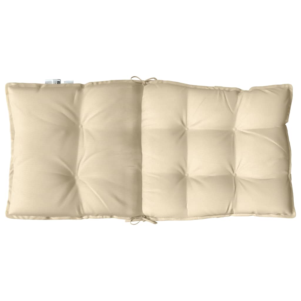 Cuscino da Esterno 6 pz Beige 100 x 50 x 7 cm