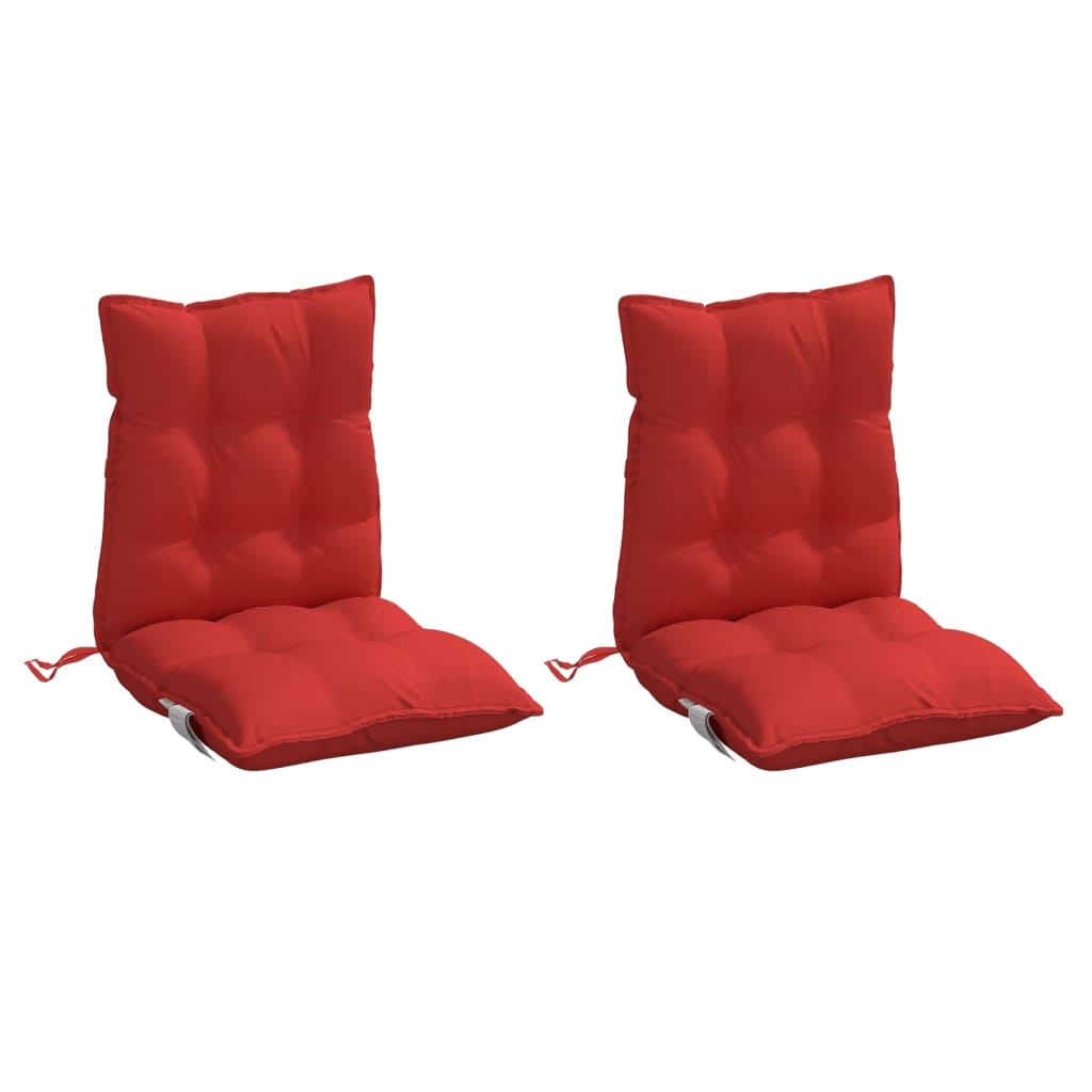 Cuscino da Esterno 2 pz Rosso 100 x 50 x 7 cm