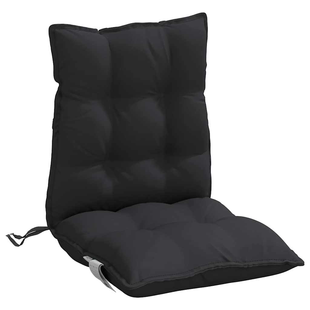 Cuscino da Esterno 6 pz Nero 100 x 50 x 7 cm