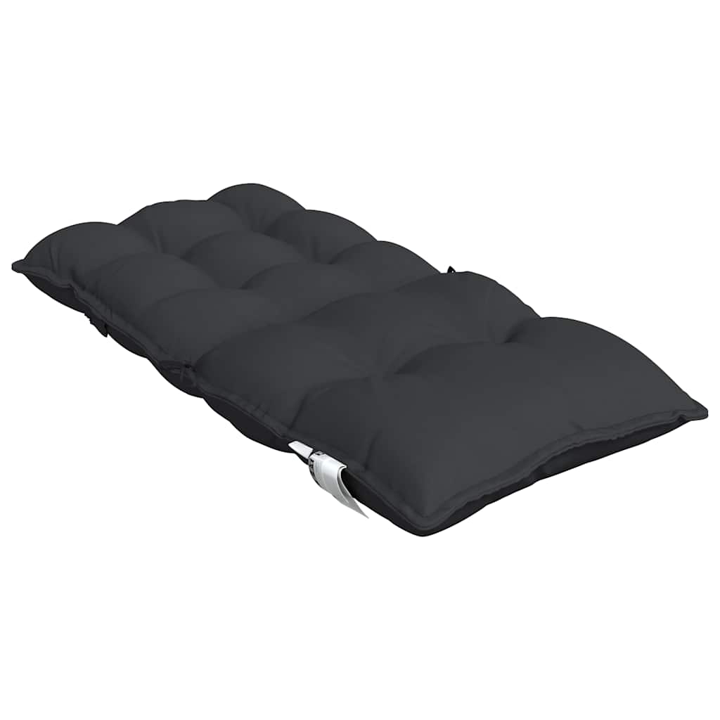 Cuscino da Esterno 6 pz Nero 100 x 50 x 7 cm