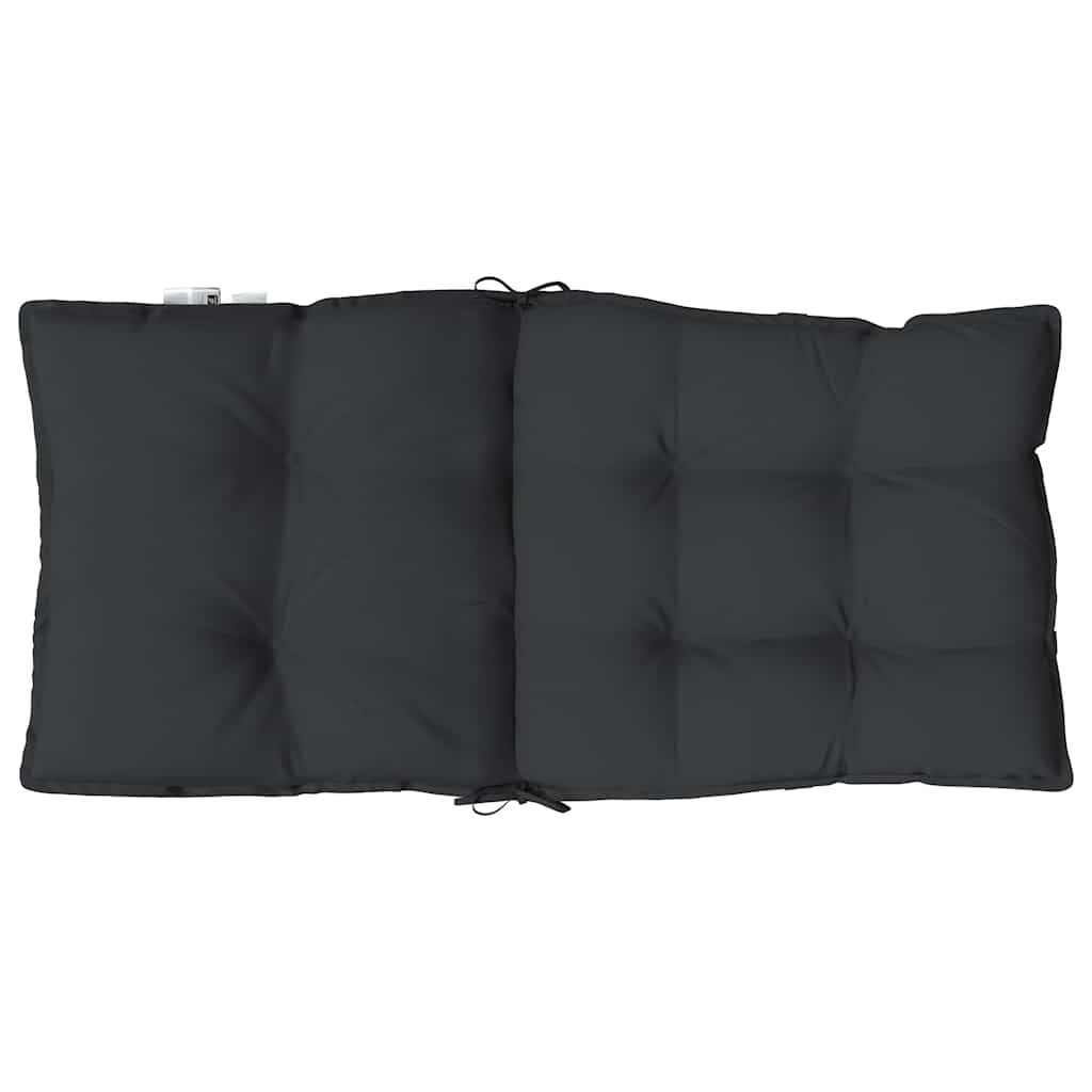 Cuscino da Esterno 6 pz Nero 100 x 50 x 7 cm