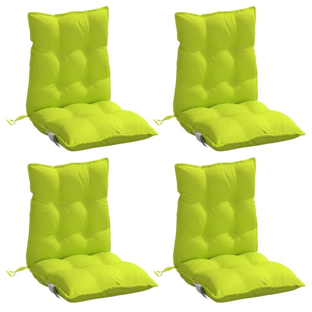 Cuscino da Esterno 4 pz Verde brillante. 100 x 50 x 7 cm