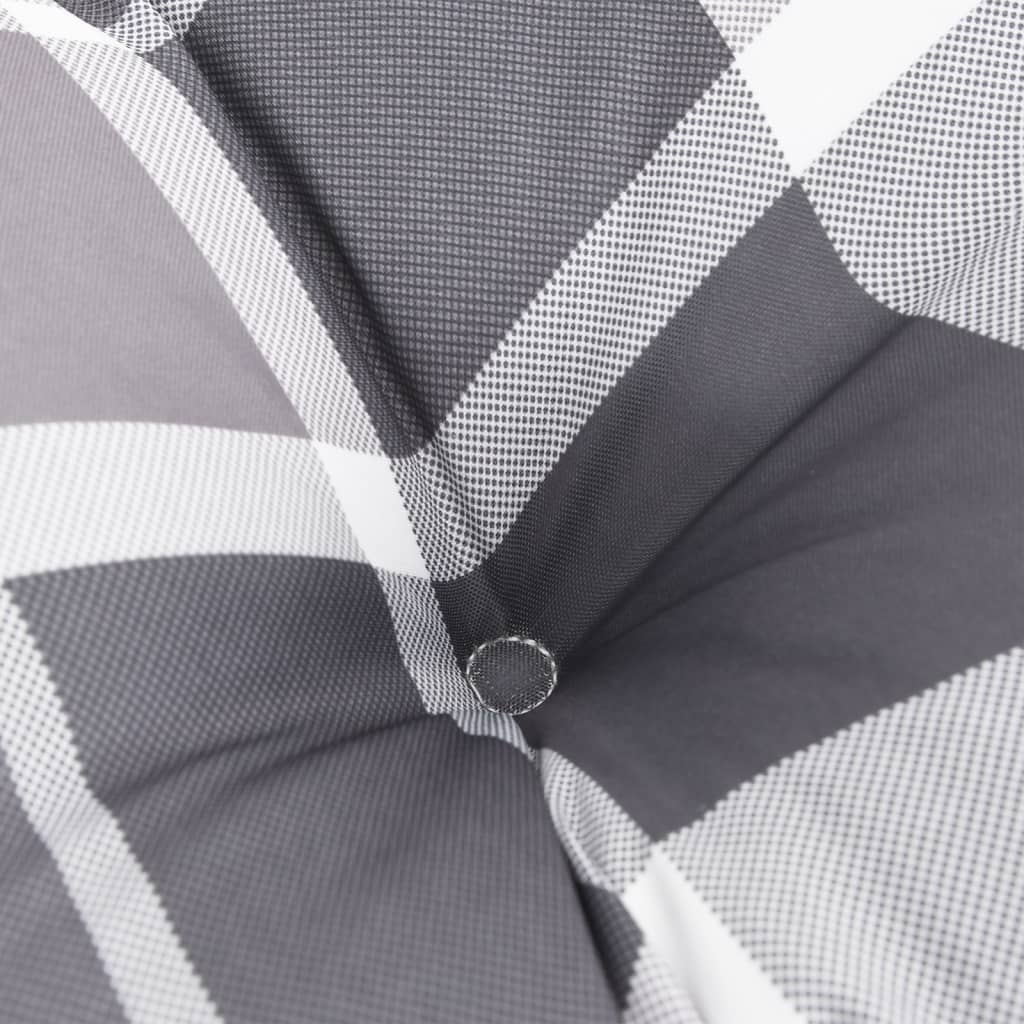 Cuscino da Esterno 2 pz Grigio a quadri