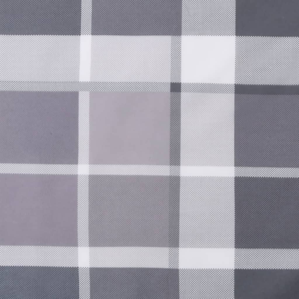 Cuscino da Esterno 2 pz Grigio a quadri