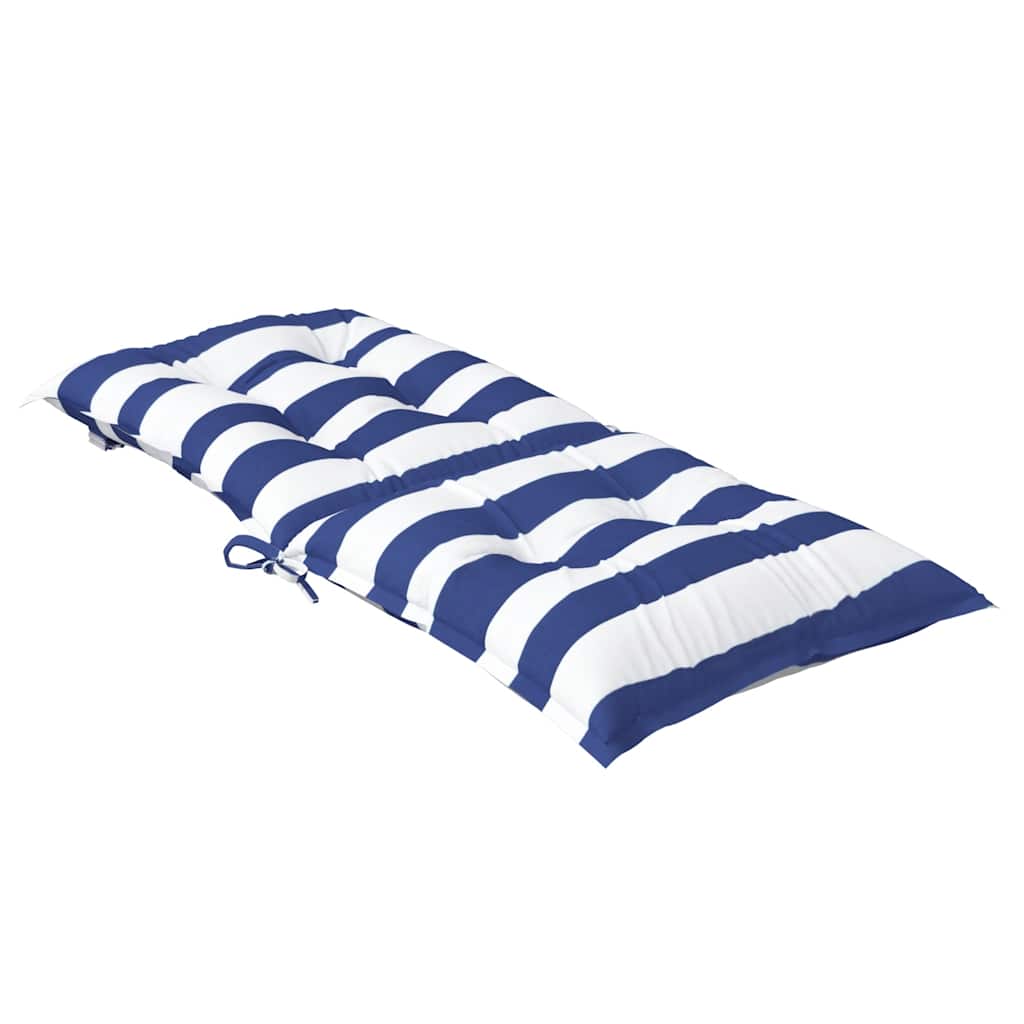 Cuscino da Esterno 6 pz Tessuto Strisce Blu e Bianche