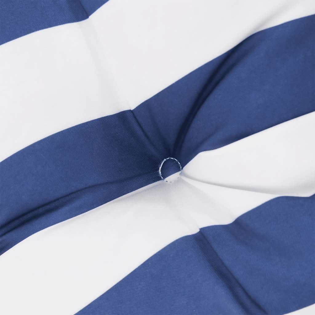 Cuscino da Esterno 6 pz Tessuto Strisce Blu e Bianche