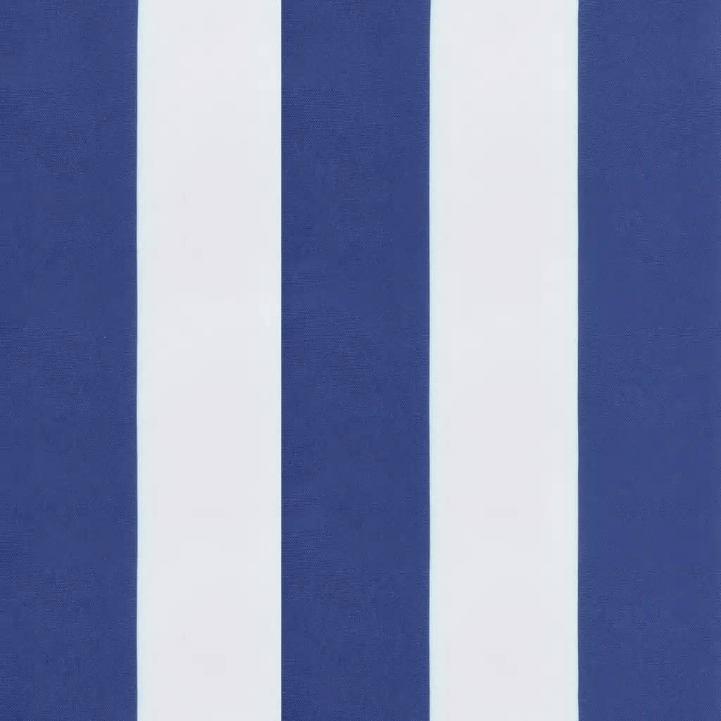 Cuscino da Esterno 6 pz Tessuto Strisce Blu e Bianche
