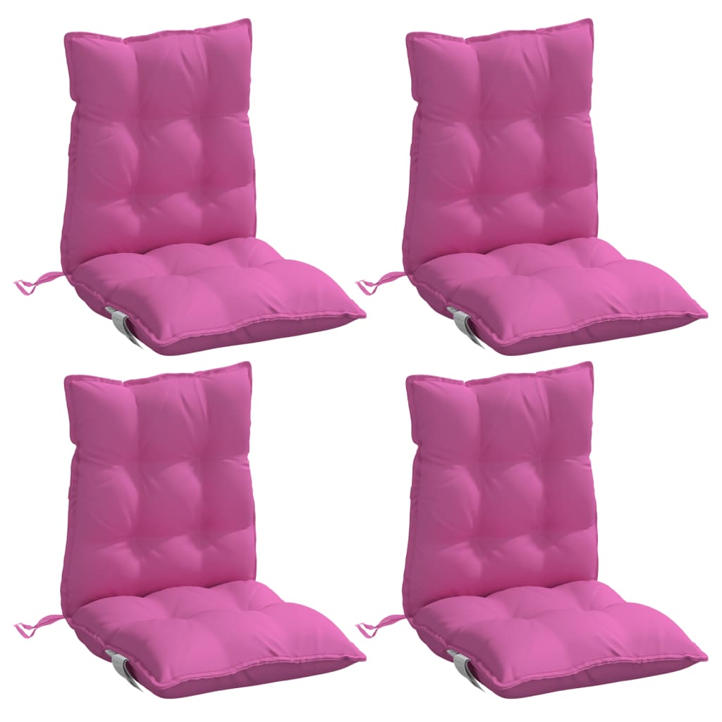 Cuscino da Esterno 4 pz Rosa 100 x 50 x 7 cm