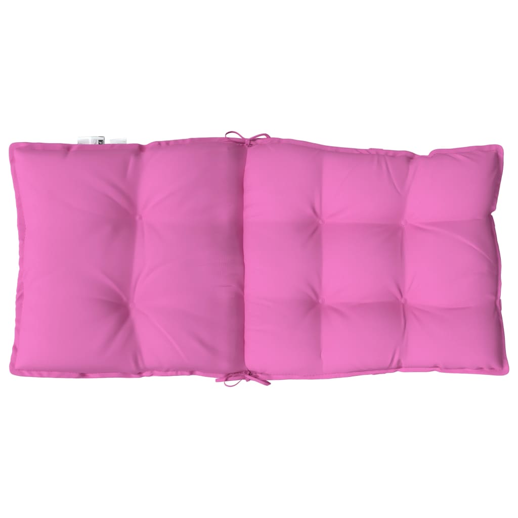 Cuscino da Esterno 4 pz Rosa 100 x 50 x 7 cm