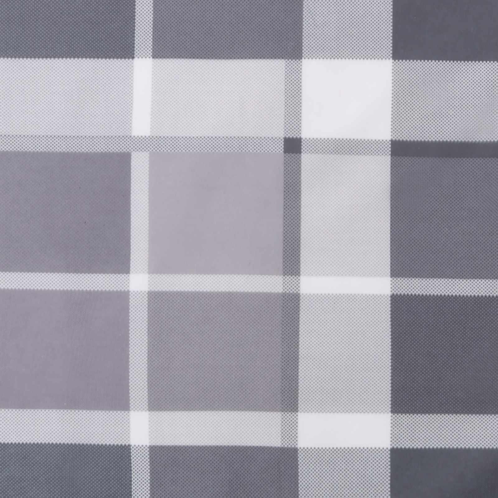 Cuscino da Esterno 4 pz Tessuto Grigio a quadri 50 x 50 cm