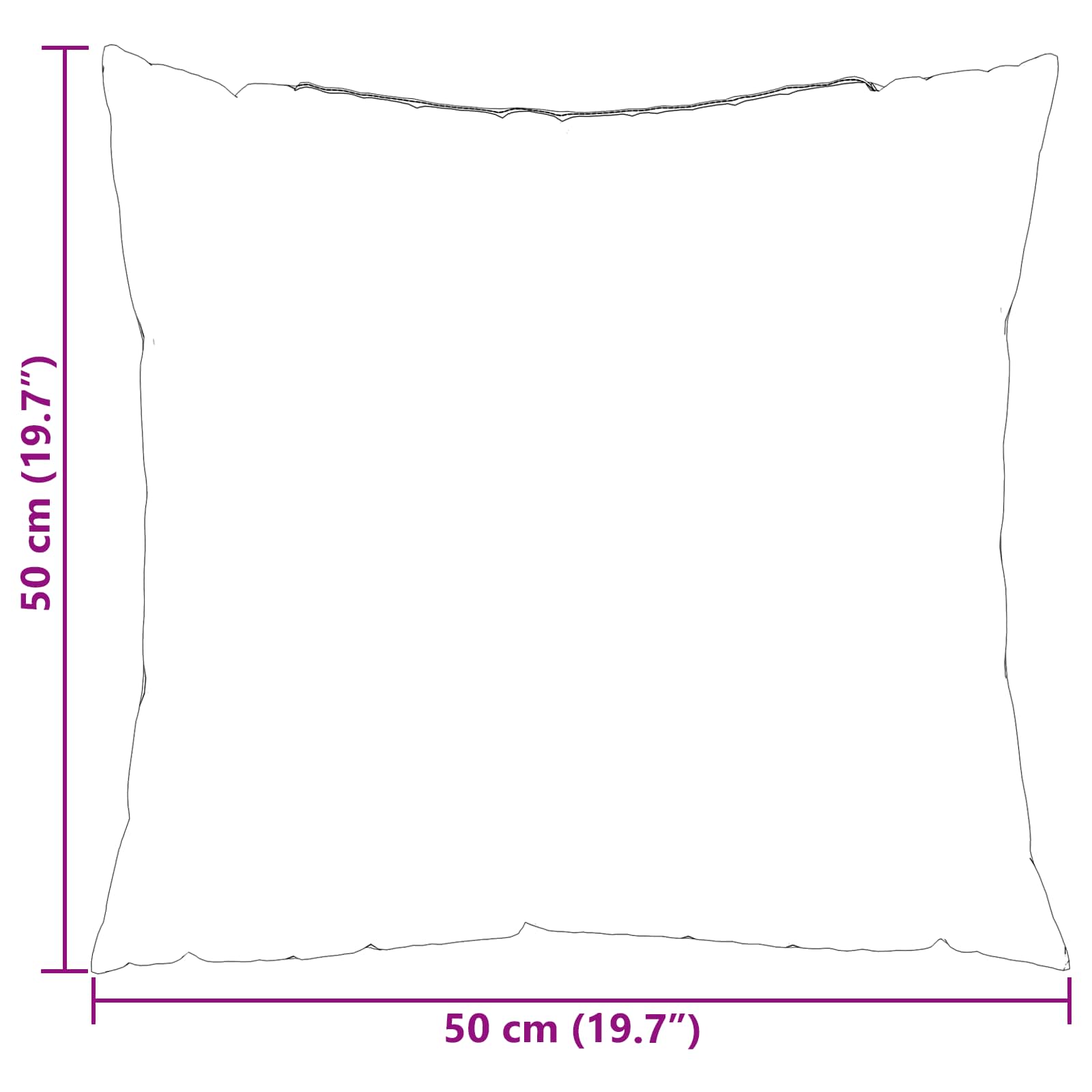 Cuscino da Esterno 4 pz Tessuto Grigio a quadri 50 x 50 cm